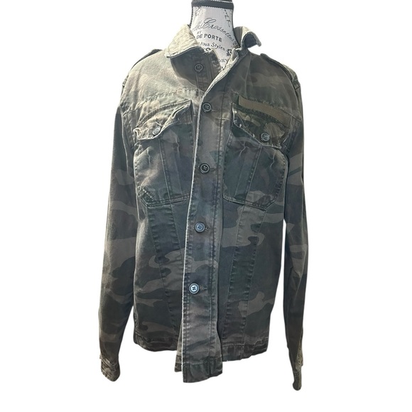 Arizona Jean Company Green Camouflage Field Jacket - Picture 2 of 10